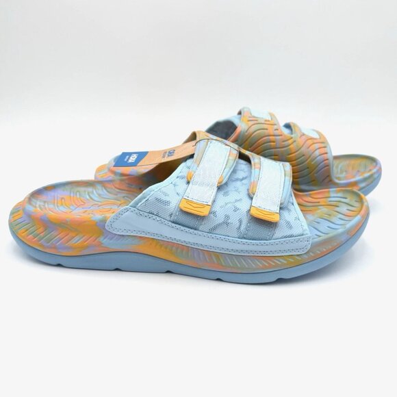 Hoka One One Ora Luxe Recovery Slide Sandals Men\'s 13 Summer Song / Amber Yellow main image 8